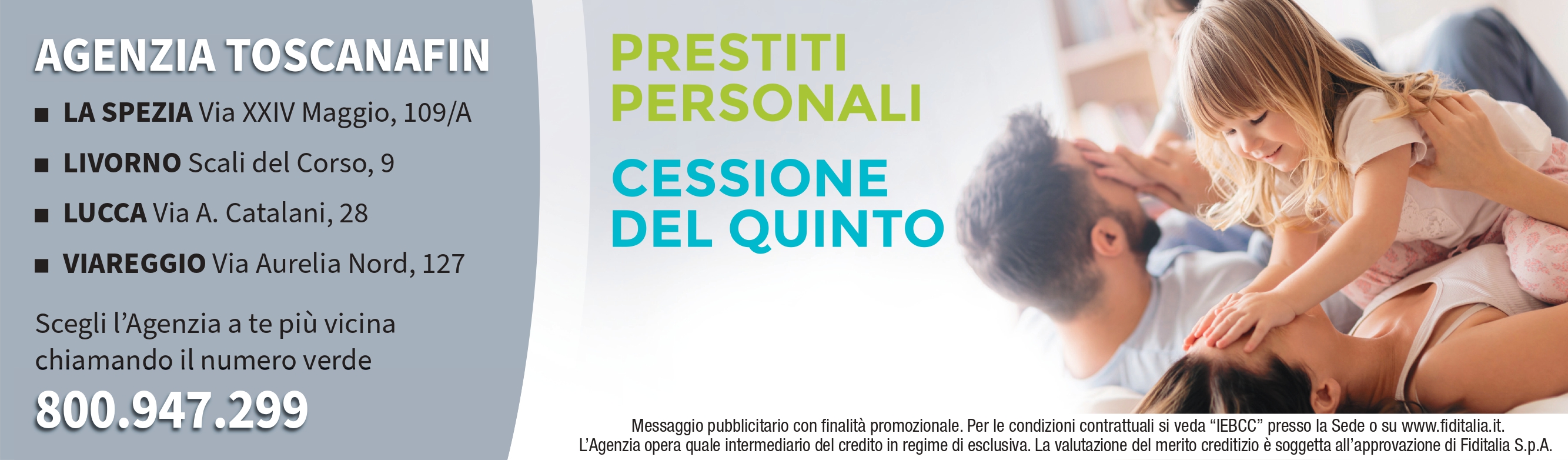Contatti Agenzia Toscana Finanziamenti & Leasing S.r.l. filiali Fiditalia - Prestiti personali, Cessione del quinto